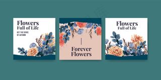 广告营销中的秋花概念设计