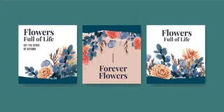 广告营销中的秋花概念设计