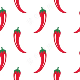 辣椒红辣椒背景。智利无缝图案。辛科蛋黄酱的辣椒装饰。墨西哥本地菜