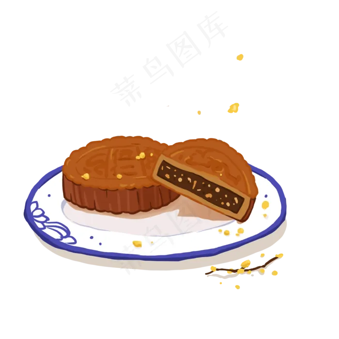 中秋节美食月饼(2000X2000)