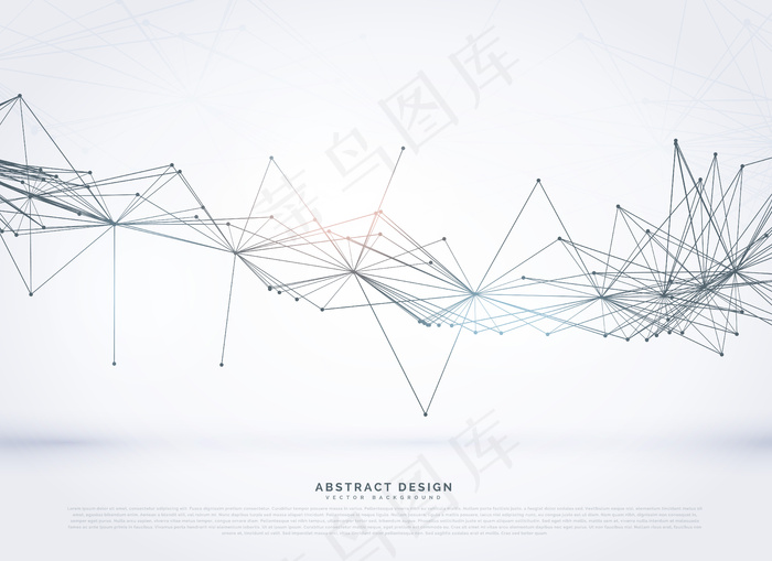 抽象几何现代线框背景