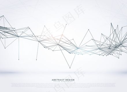 抽象几何现代线框背景