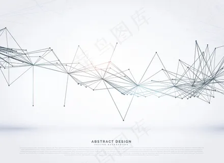 抽象几何现代线框背景