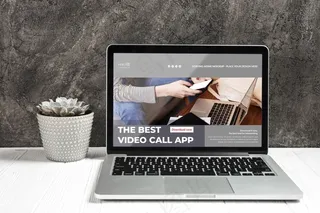 空白屏幕概念模型样机