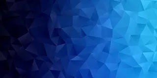 抽象几何多边形背景壁纸。带三角形低波莉蓝的顶盖