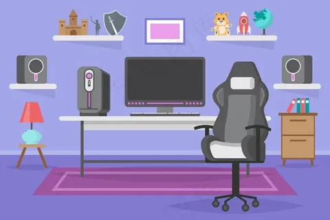 游戏玩家室插图