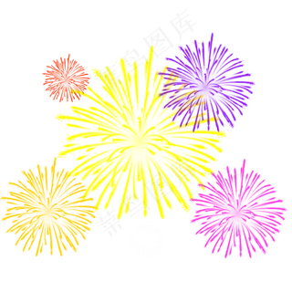 烟花爆竹彩色礼花元素 烟花爆竹彩色礼花元素