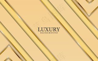 抽象奢华玫瑰，抽象风格背景，金色线条