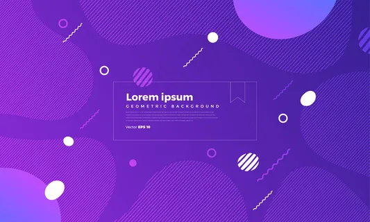 几何背景明亮的颜色和动态的形状组成。