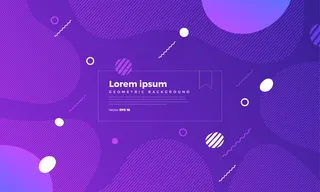 几何背景明亮的颜色和动态的形状组成。