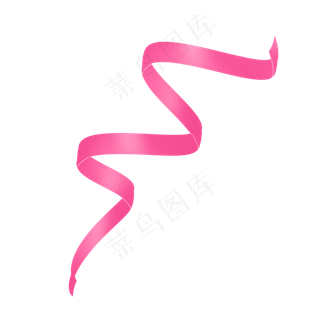 粉红色唯美飘带丝带彩带