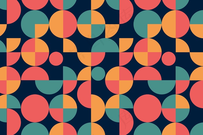 几何沟槽无缝花纹