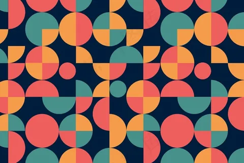 几何沟槽无缝花纹