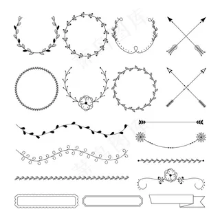 手绘装饰元素集