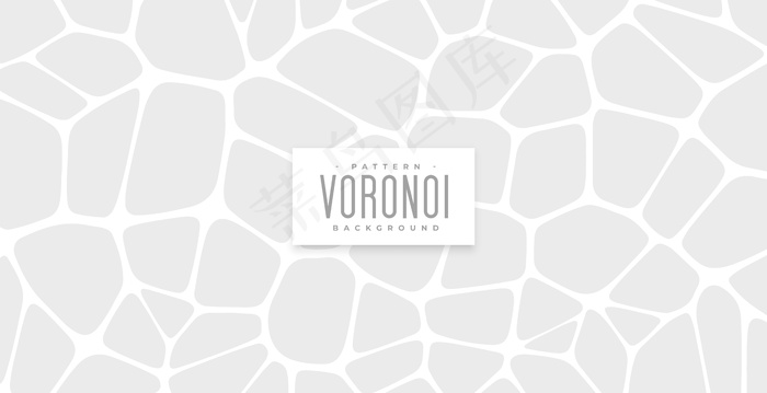 经典voronoi图案抽象背景