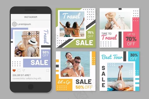 旅游销售社交媒体帖子包