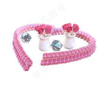 七夕情人节温馨浪漫爱心花瓶花瓣