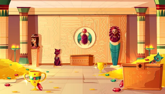 矢量埃及金字塔卡通背景 矢量埃及金字塔卡通背景