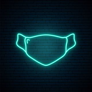 医用面具霓虹灯