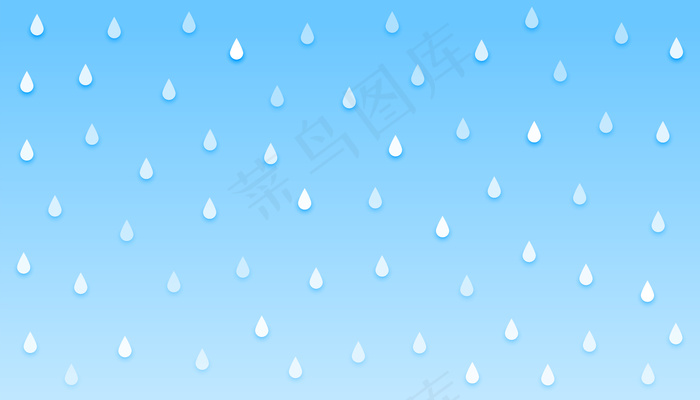 与雨的蓝天滴落的背景eps,ai矢量模版下载