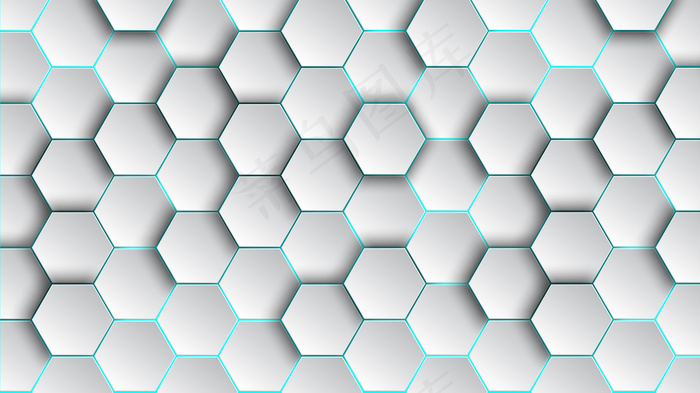 图案六边形背景抽象几何壁纸