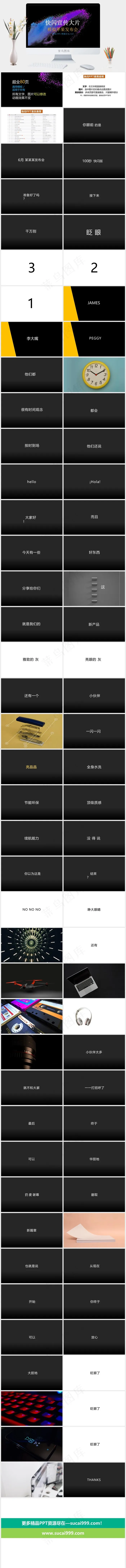 黑色营销PPT模板