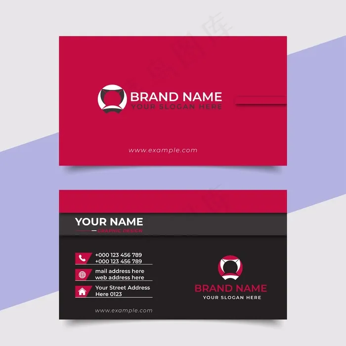 创意名片现代专业名片矢量设计eps,ai矢量模版下载