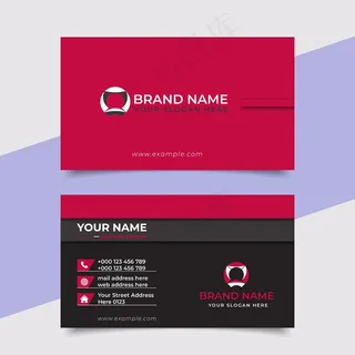 创意名片现代专业名片矢量设计