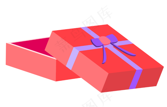 2.5D七夕节礼物盒