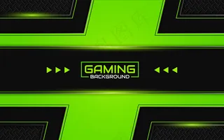 抽象的未来黑色和绿色游戏背景
