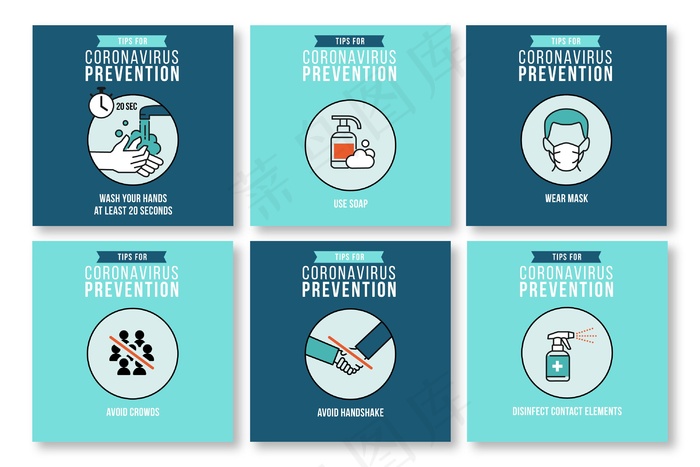 收集Instagram柱，预防冠状病毒