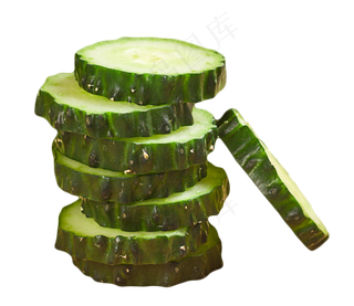 叠在面板上的黄瓜