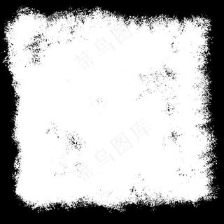 黑白相框的垃圾背景