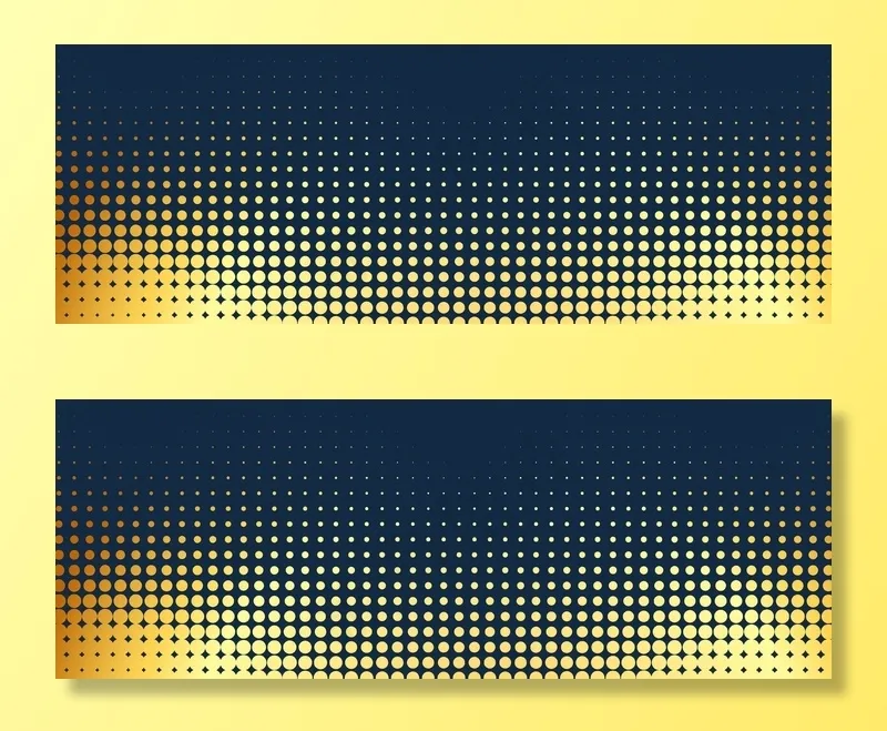 抽象的金色虚线条幅背景eps,ai矢量模版下载