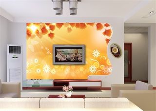 电视墙背景画效果图片