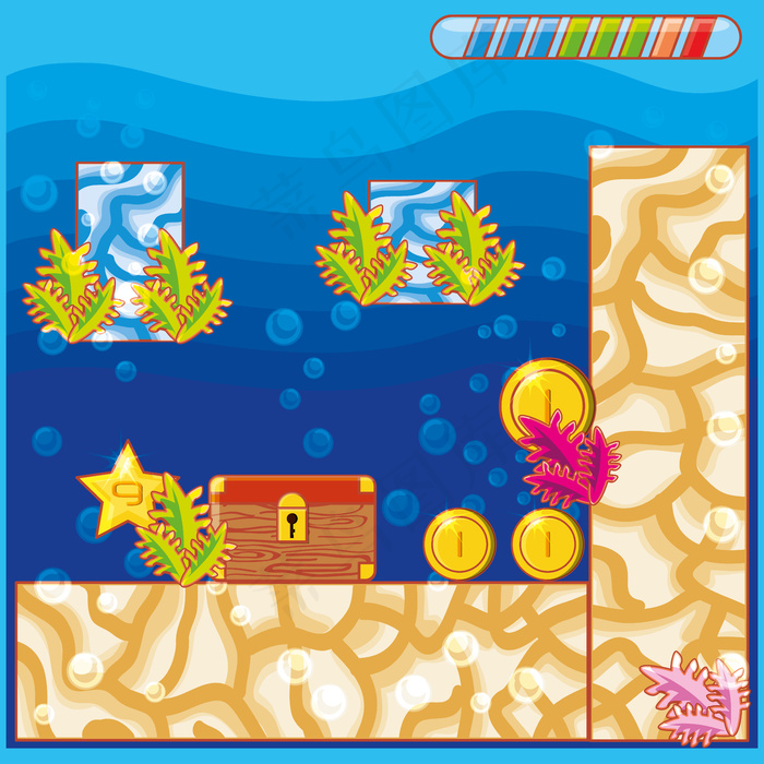 视频游戏场景界面