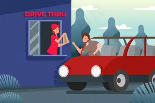 免下车窗口图示