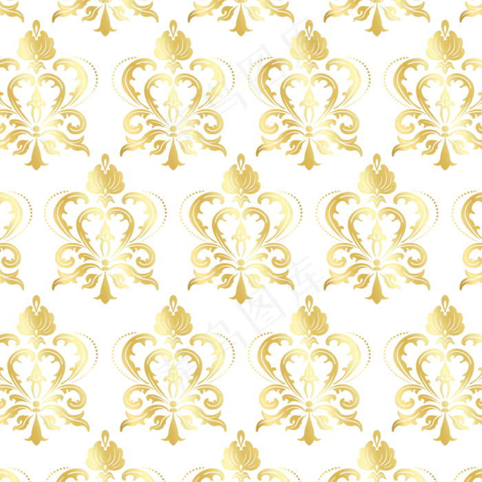 金色花纹底纹(2000X2000(DPI:300))psd模版下载