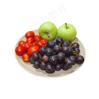 盘子里的新鲜水果