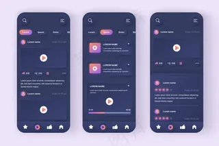 显象管现代设计ui手机应用