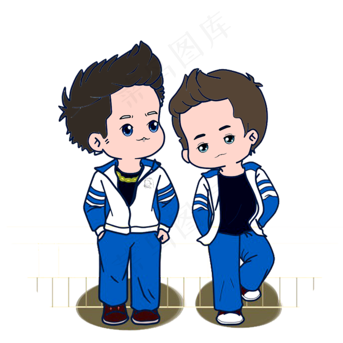 教师节学校里的兄弟俩