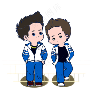 教师节学校里的兄弟俩