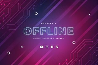 离线抽搐横幅banner模板