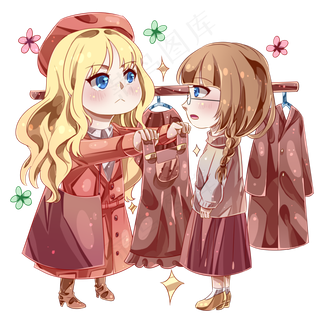 双十一的购物女孩