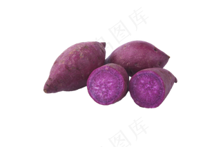 纯绿色种植大紫薯