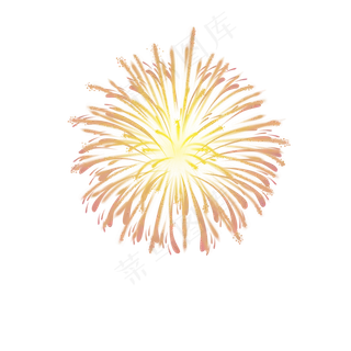 缤纷烟花礼花元素