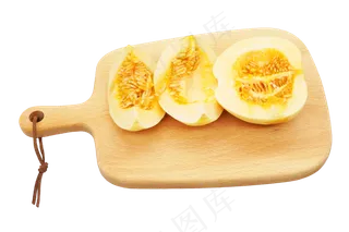 案板黄色甜瓜