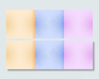 软色调抽象半色调图案背景设计