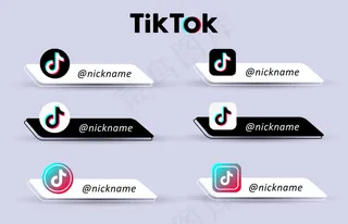 在黑白背景上隔离的用户名集。社交媒体标志。插图。