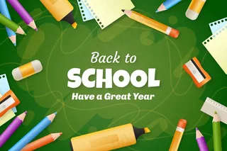 渐变回到学校背景